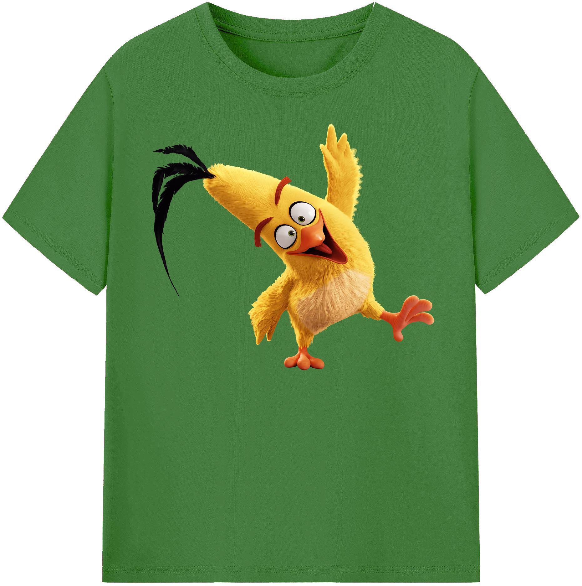 （画像用） Angry Birds アングリーバード レディースカジュアルプリントTシャツ（綿100％）